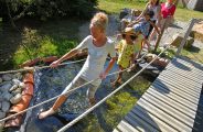 Sentier pieds-nus au jardin