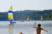 Baignade surveillée au lac de Lavalette