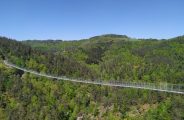 Passerelle des Gorges du Lignon depuis le Belvédère