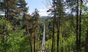 Passerelle des Gorges du Lignon depuis Grazac