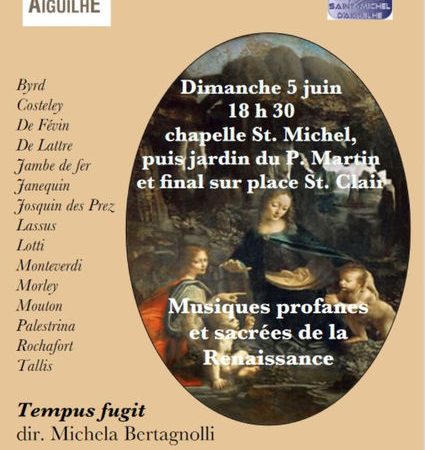 Concert Musiques Profanes et Sacrées de la Renaissance