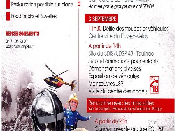 105 ème congrès de l’union départementale des sapeurs pompiers de la Haute-Loire