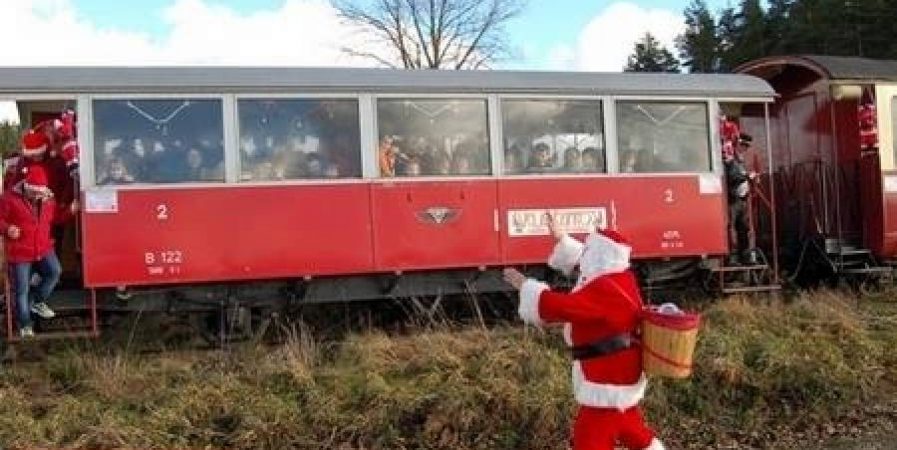 le train de la lettre du Père Noël