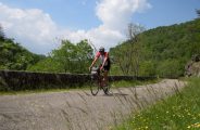 Cyclotouriste sur la viafluvia