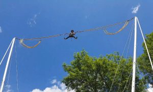 Bungy ejection au domaine de la Rouveure