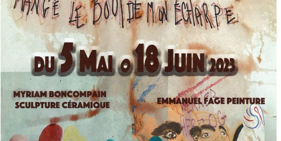 Exposition Myriam Boncompain, sculpture céramique et Emmanuel Fage, peinture