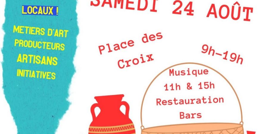 Grand marché local, estival et pas banal !