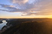 Vol avec coucher de soleil Andance
