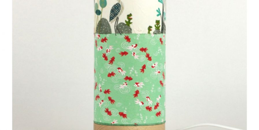 Vos escapades Artisanales « Lampe Illustrée en Papiers Japonais » « 