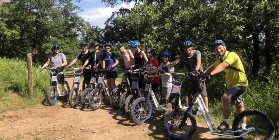 Printemps 2025 – Bougez dans le Pilat – Trottinette de descente tout terrain (à partir de 10 ans) – Maclas