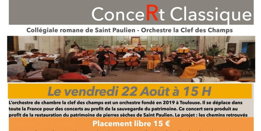 Concert classique avec l’orchestre la clef des champs