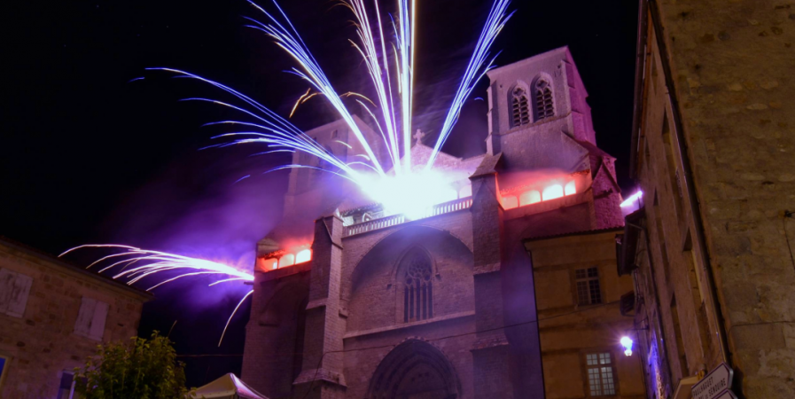 Feu d’artifice en ouverture du 59éme Festival de Musique de La Chaise-Dieu