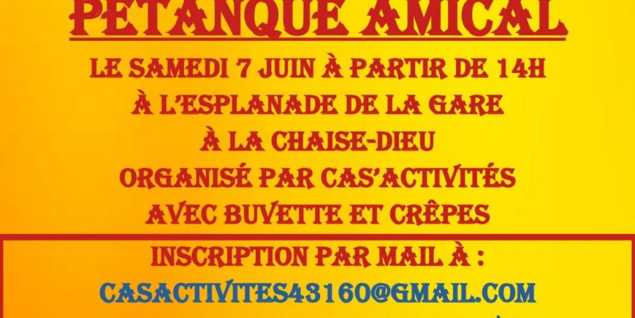Après-midi pétanque amical