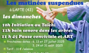 Dimanche Taichi & bain sonore à la Roche aux Fées : les matinées suspendues_Lapte