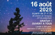 Nuit des étoiles à Varagnes_Annonay
