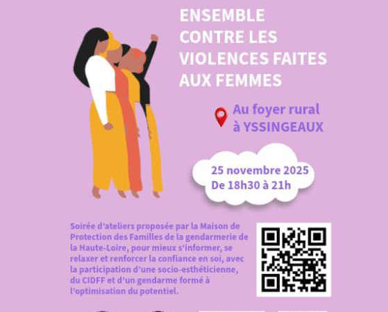 Soirée Ateliers – Ensemble contre les violences faites aux femmes