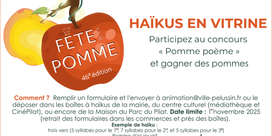 Haikus en vitrine ! Concours Pommes Poèmes