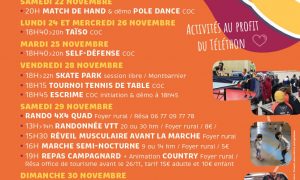 Match de hand Sénior masculin HSBY et démonstration de pole dance – TÉLÉTHON_Yssingeaux