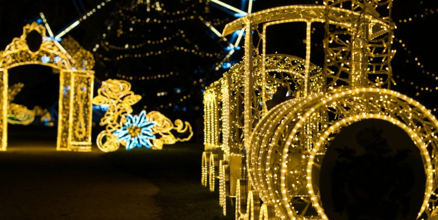 Petit train touristique de Noël