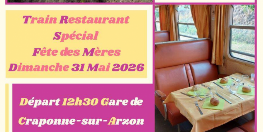 Train Restaurant de la fête des Mères