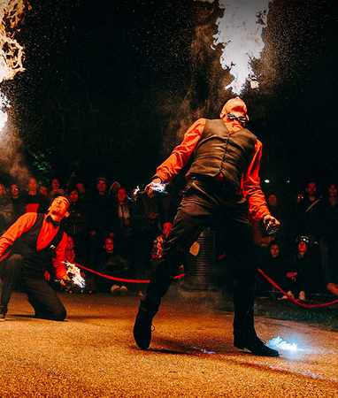 Soirée équestre et enflammée à la Forteresse de Polignac