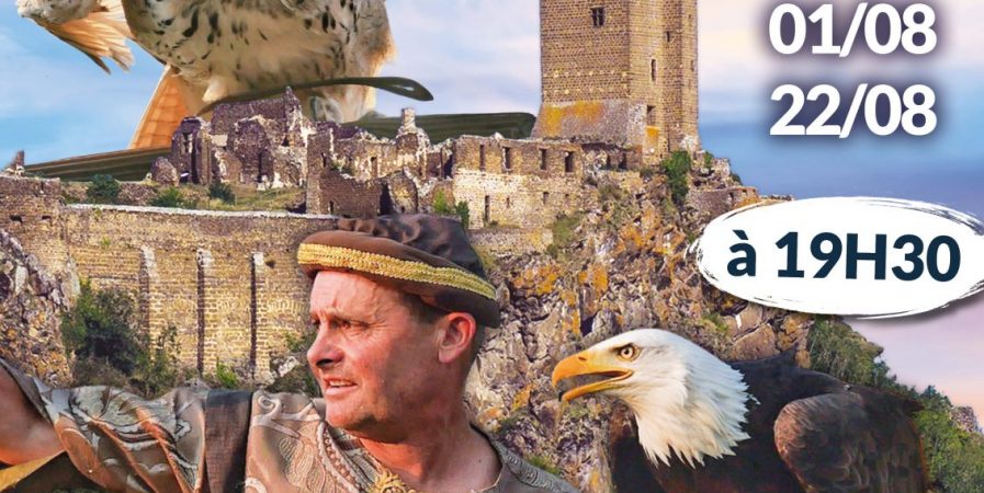 Spectacle de rapaces à la Forteresse de Polignac