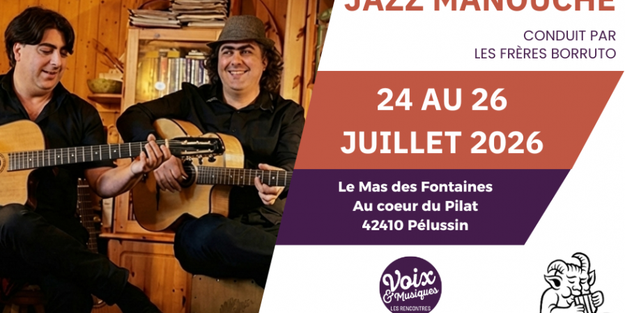 Masterclass de guitare jazz manouche – Rencontres Voix & Musiques 2026