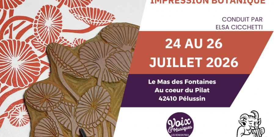 Stage Gravure et impression botanique – Rencontres Voix & Musiques 2026