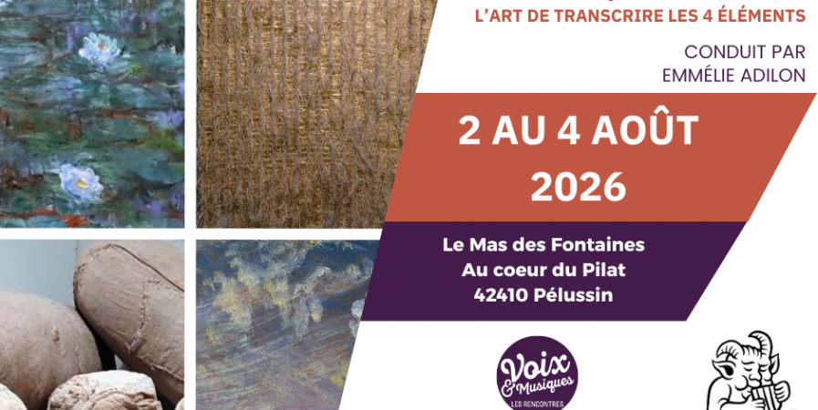 Stage Teintures, mixtures, peinture – Rencontres Voix & Musiques 2026