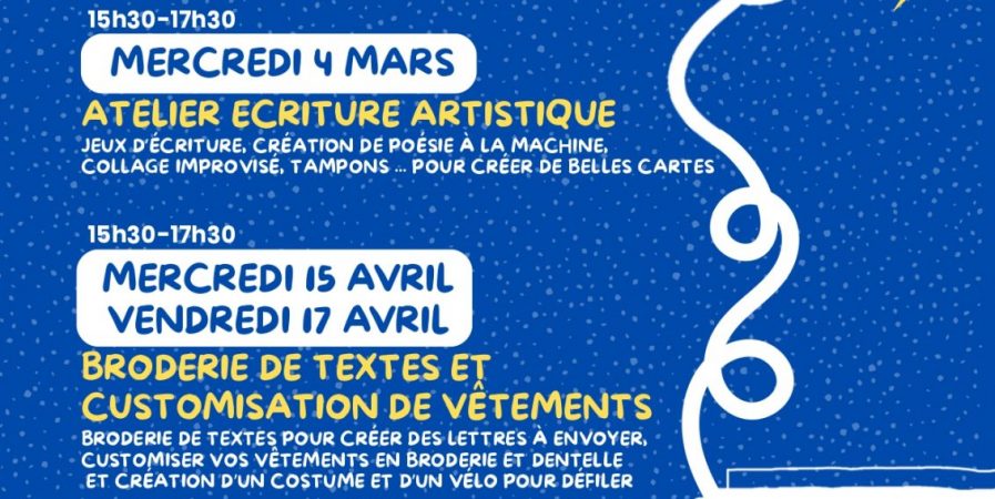 De fil en aiguille, tisser des liens – Broderie de textes et customisation de vêtements