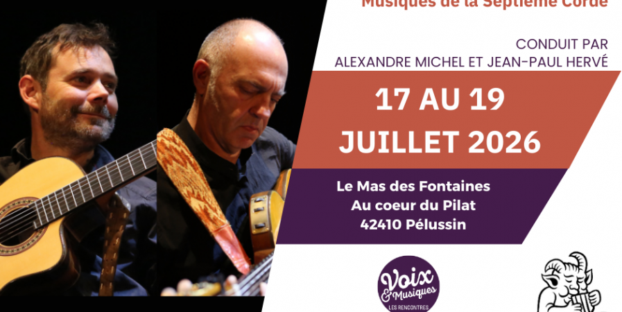 Stage Guitare acoustique en ensemble – Rencontres Voix & Musiques 2026
