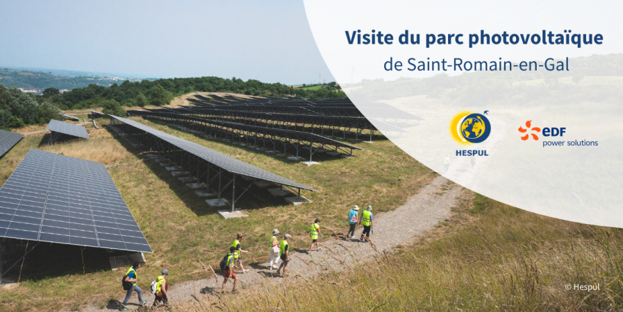 Visite du parc photovoltaïque de Saint-Romain-en-Gal