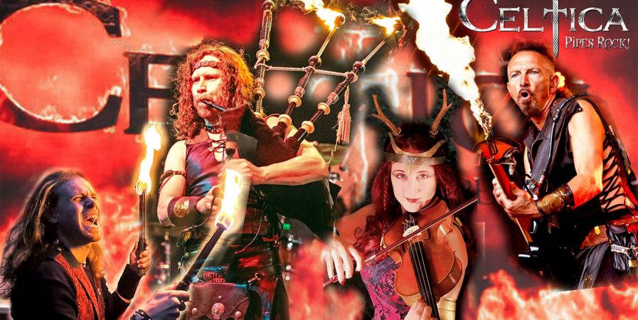 Concert Celtica Pipes Rock : Hunting the Horizon  – Festival Les Roches Celtiques