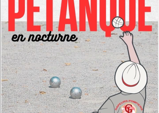 Concours de pétanque en nocturne