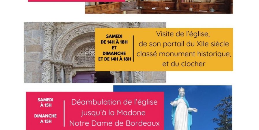 Journées Européennes du Patrimoine : Déambulation autour de l&rsquo;église jusqu&rsquo;à la Madone Notre Dame de Bordeaux