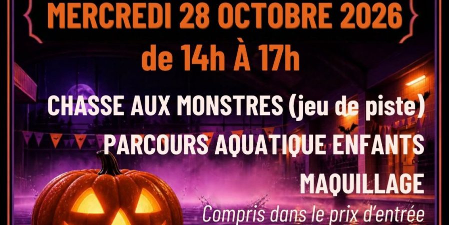 Le Mercredi d&rsquo;Halloween au Centre Aquatique L&rsquo;O&rsquo; des Sucs