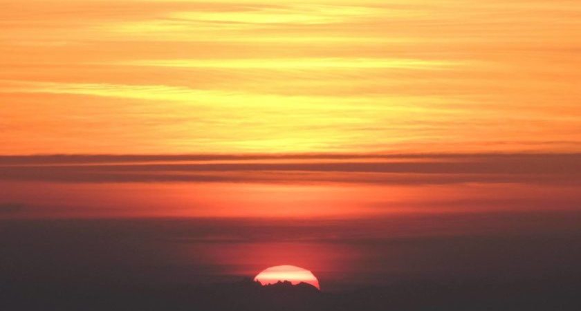 Coucher de soleil au Testavoyre